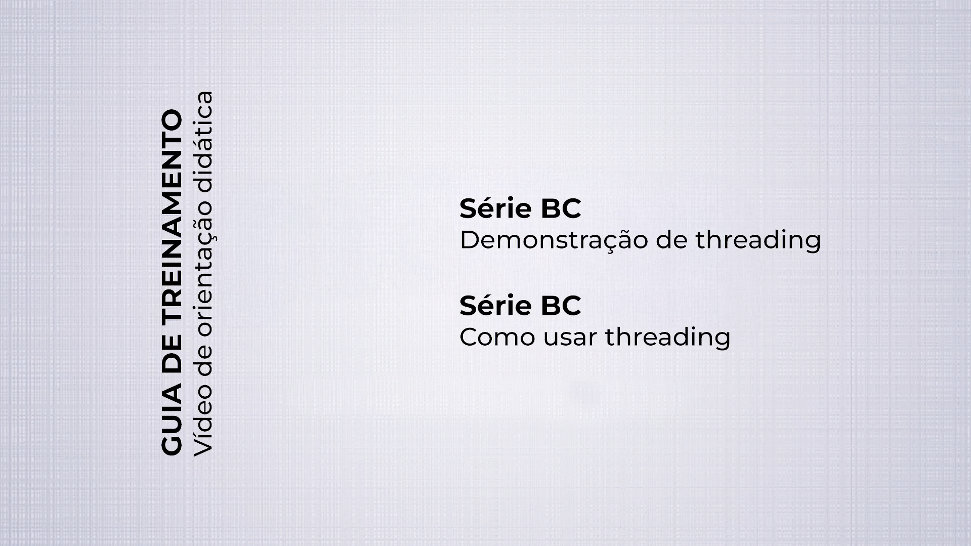 Demonstração de rosqueamento de grampo Tajima