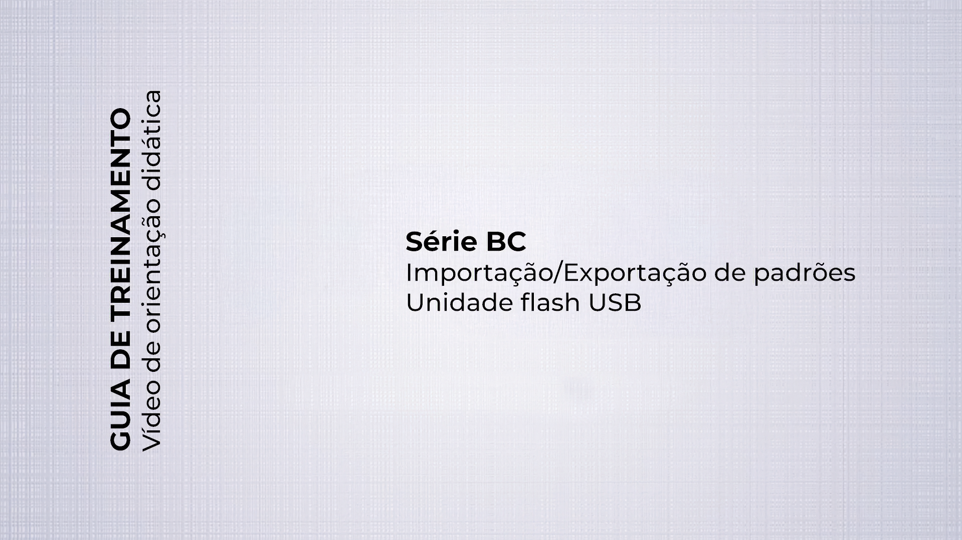 Importação, exportação e exclusão de padrões